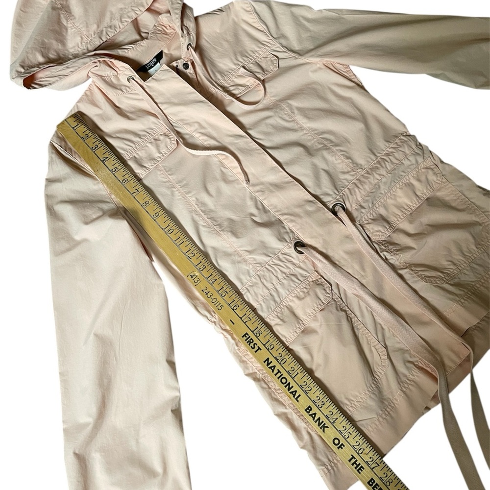 Women’s J.Crew Lightweight Hooded Utility Jacket - Blush Pink - Size S - Picture 6 of 8